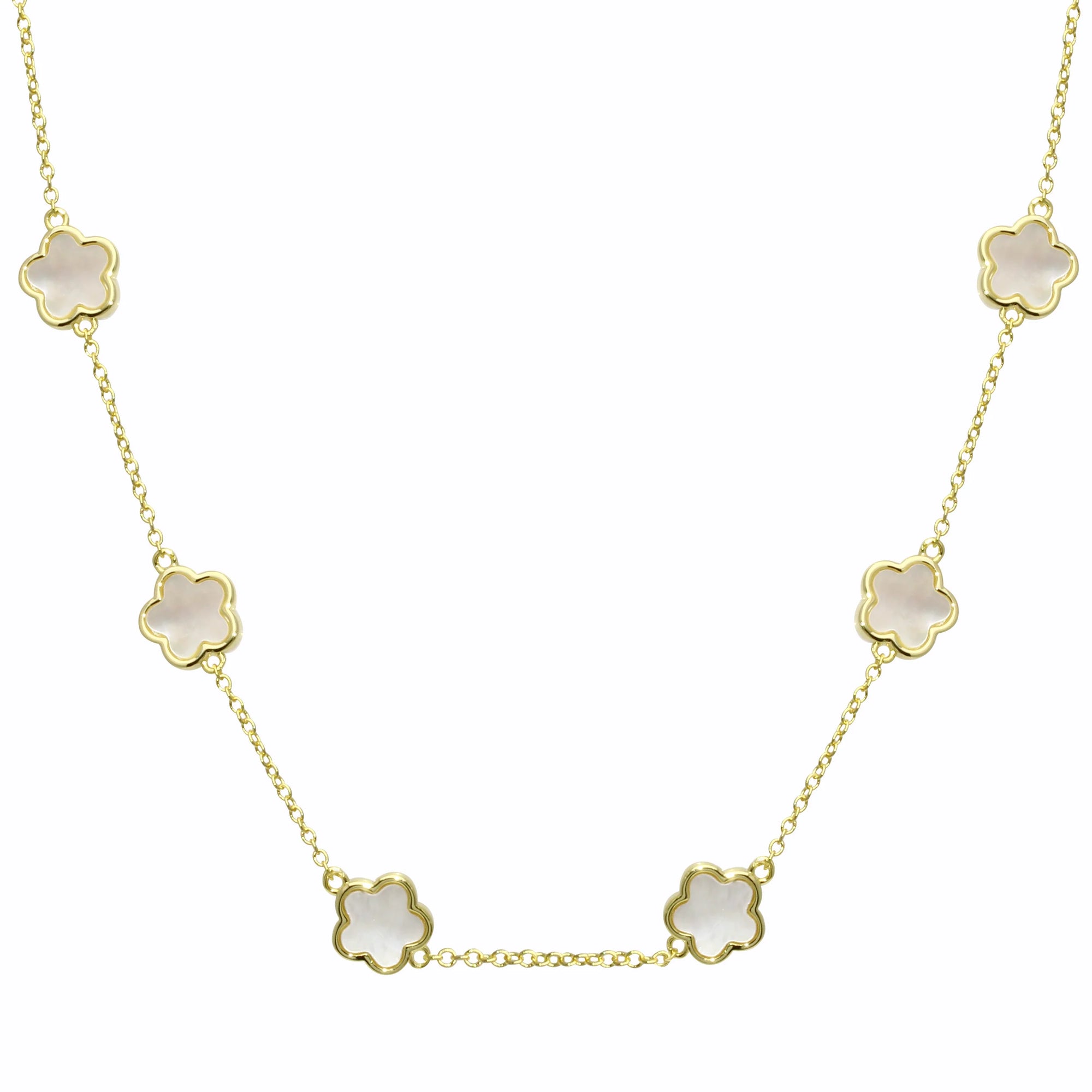 Stone Flowers Necklace