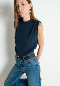 Mikka Buttoned Shoulder Tank