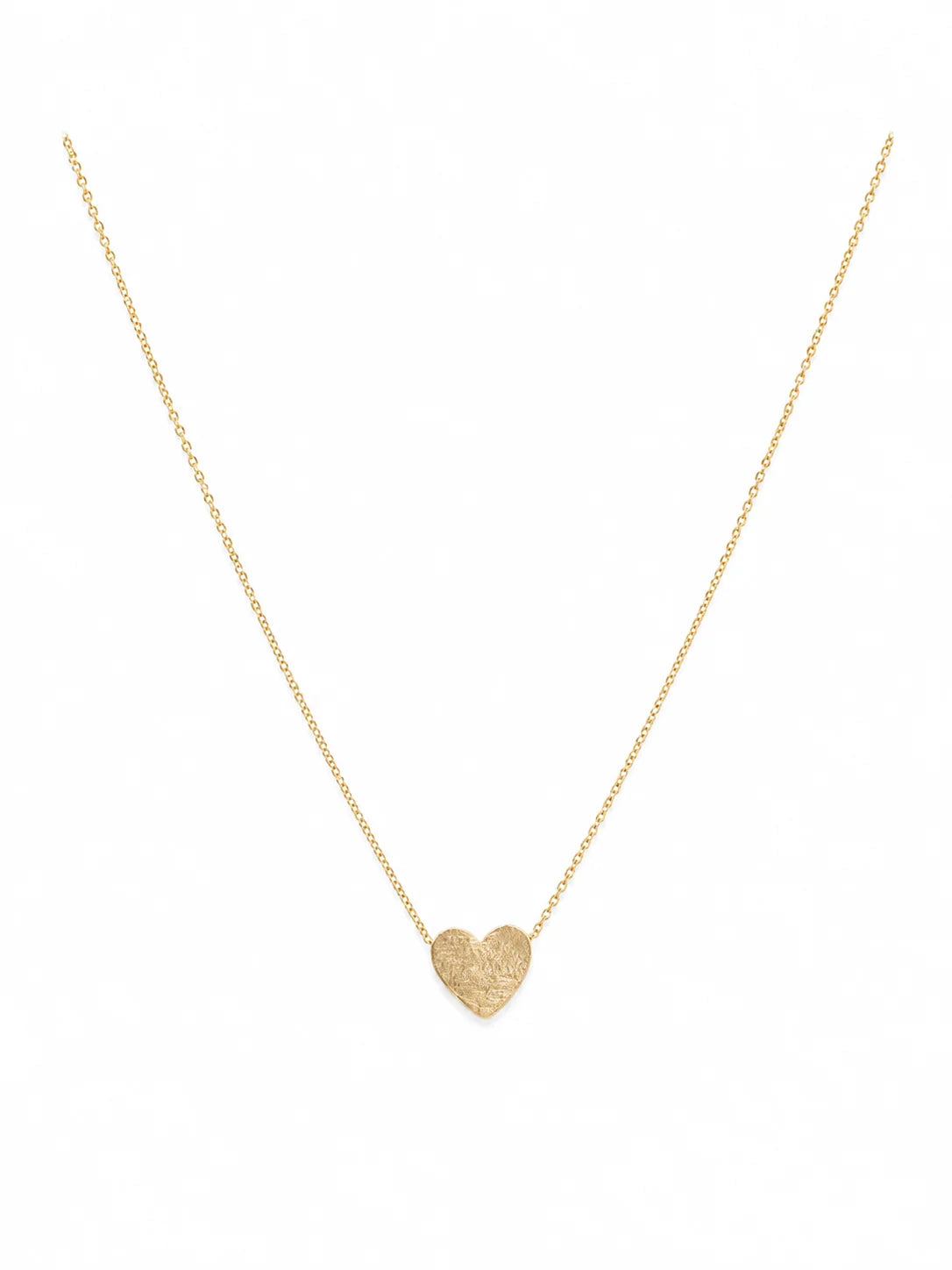 Aria Brushed Heart Necklace
