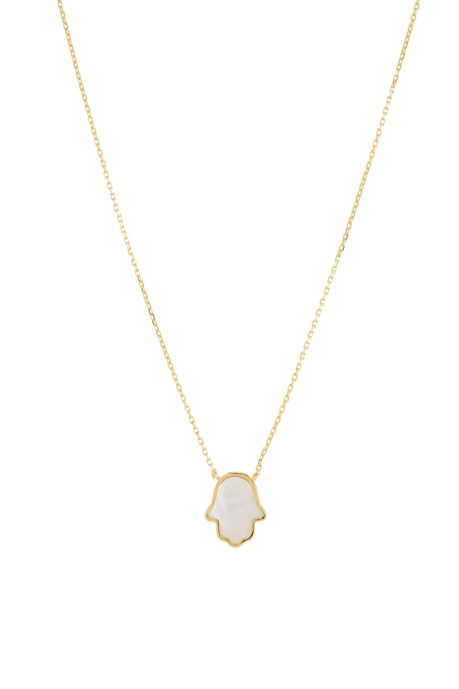 Mother of Pearl Hamsa Necklace