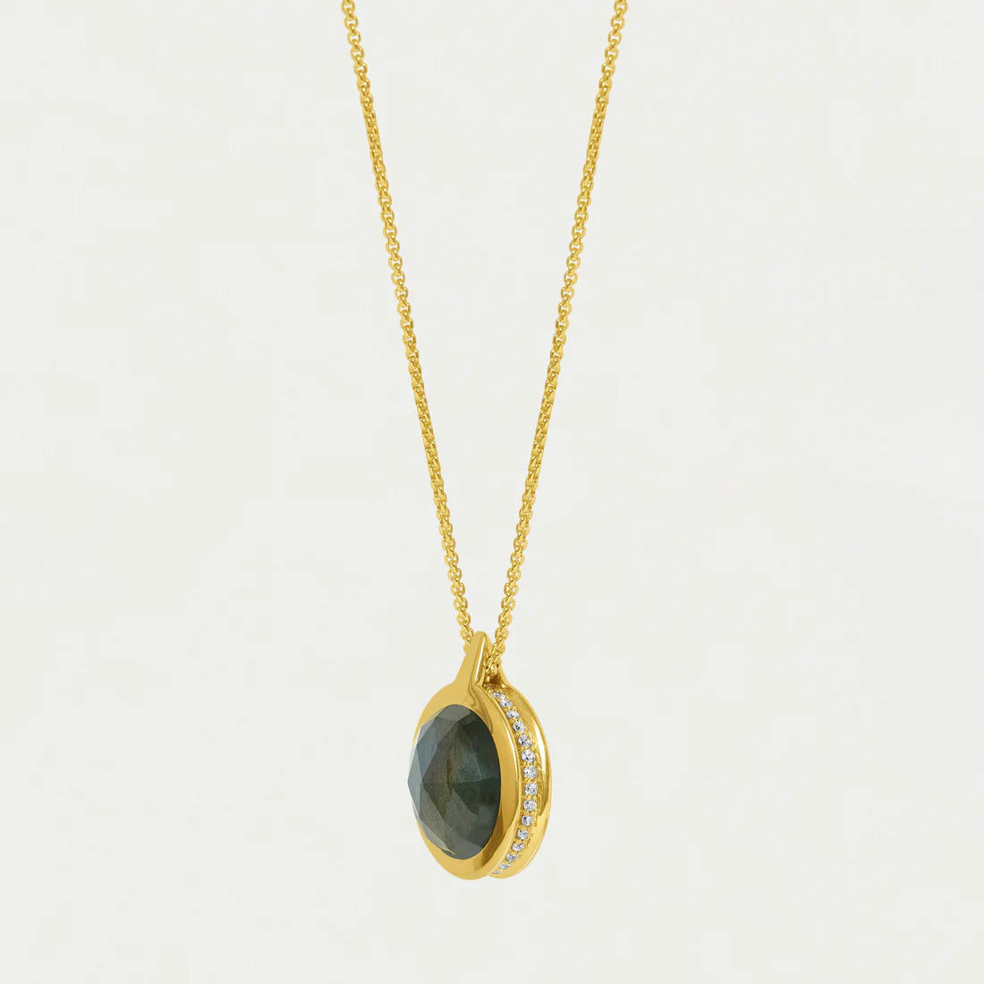 Ipanema Pendant- Labradorite & Moonstone