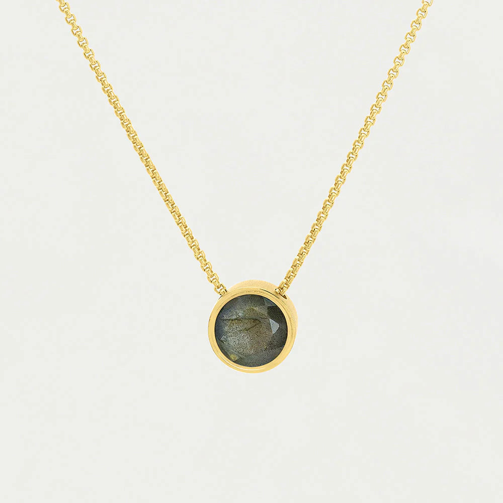 Signature Midi Knockout Pendant- Labradorite