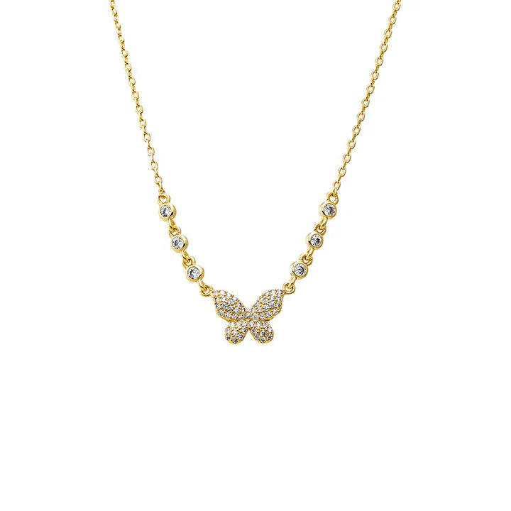 Butterfly Station Chain Necklace