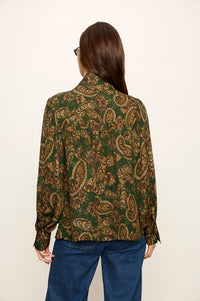 UMA HIGH NECK SILK SHIRT