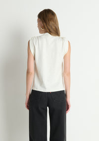 Mikka Buttoned Shoulder Tank