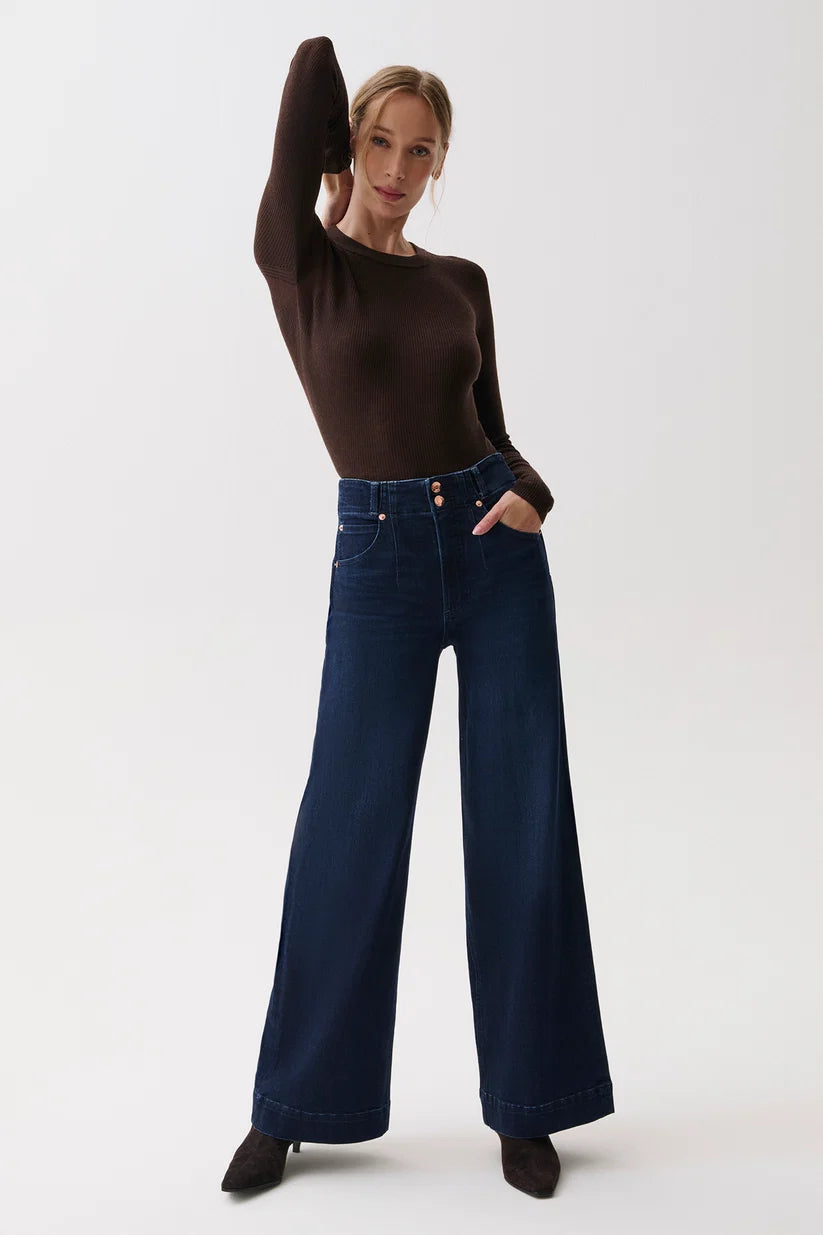 Lana Double Button Wide Leg