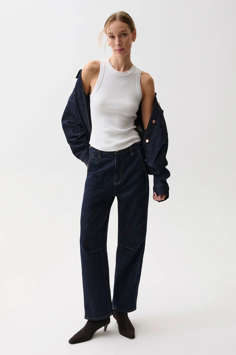 Beau Seamed Crescent Jean