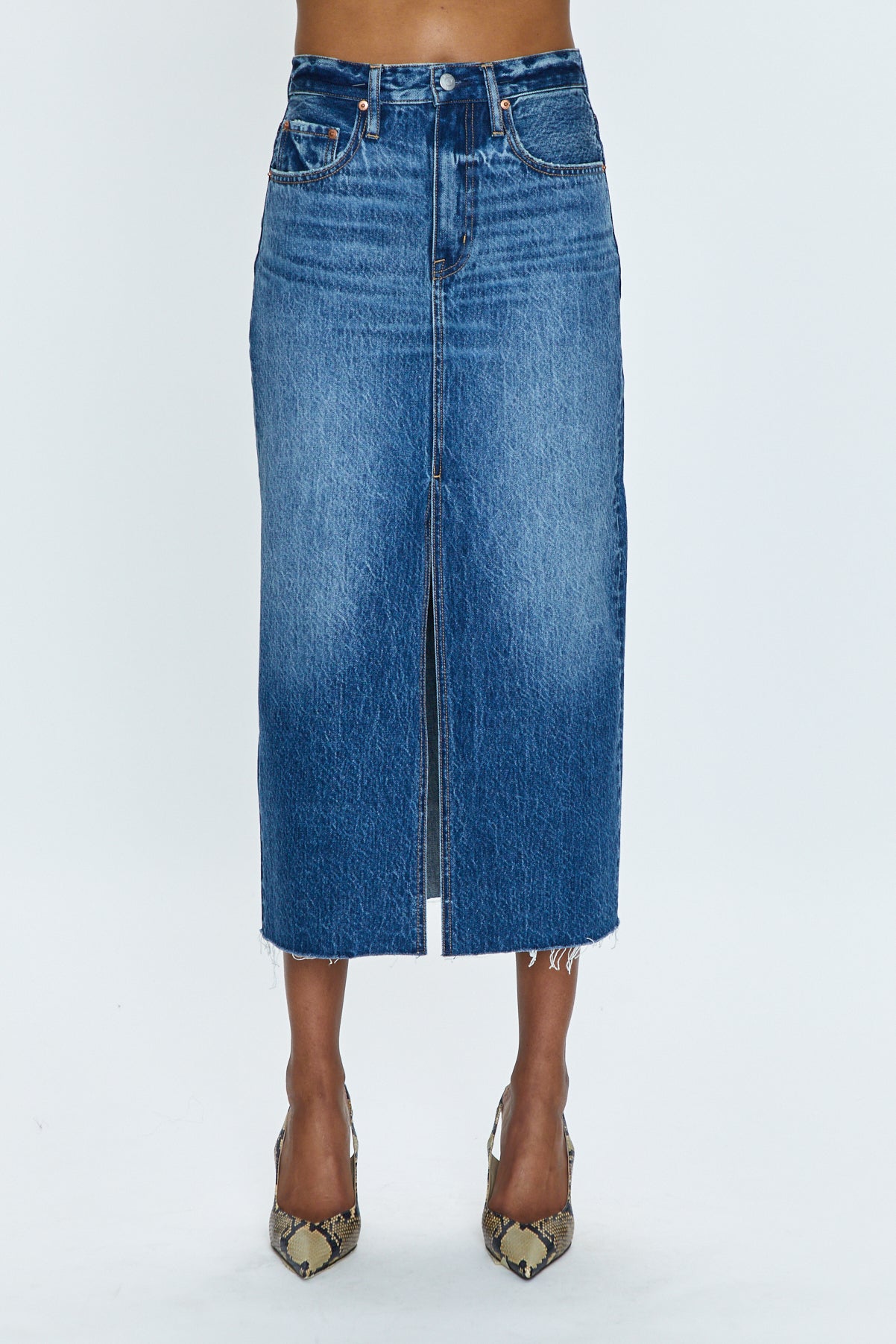 Alice Denim Midi Skirt