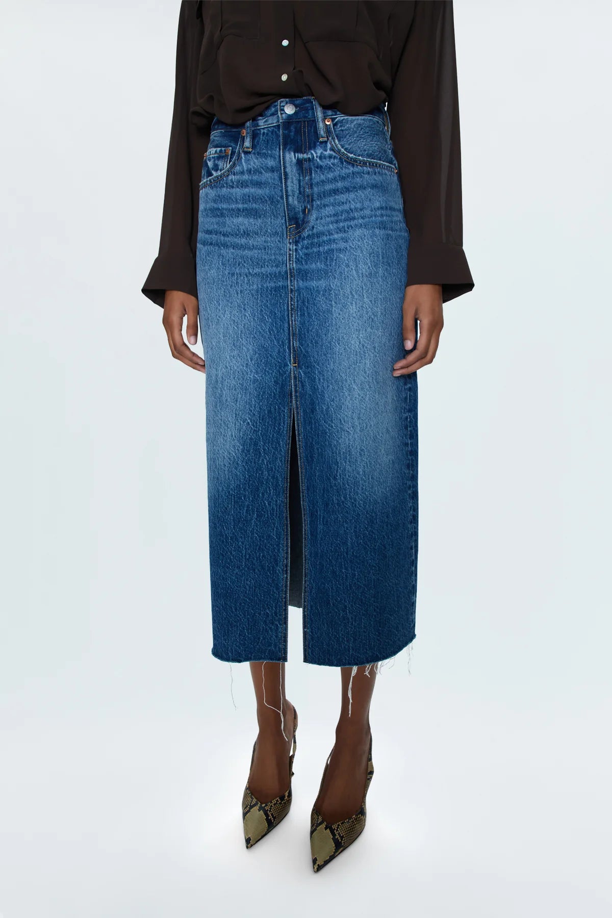 Alice Denim Midi Skirt