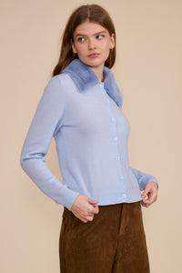 SW5970 ERICA FAUX FUR CARDIGAN