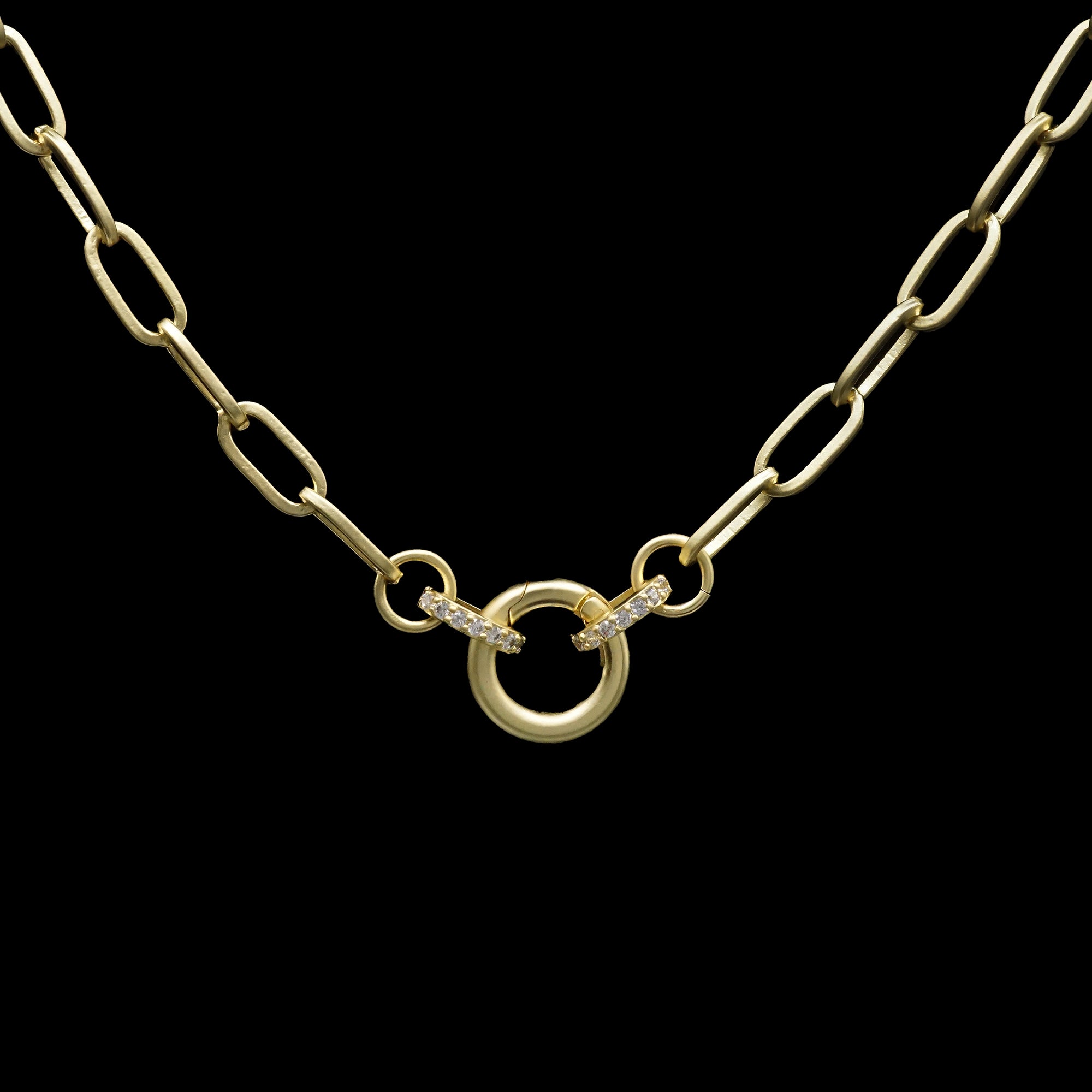 Matte Open Link Necklace