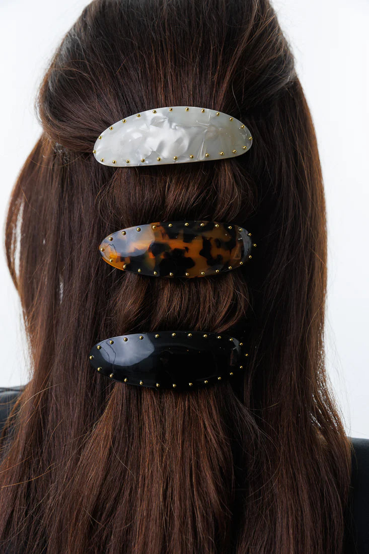 Studded French Barrette