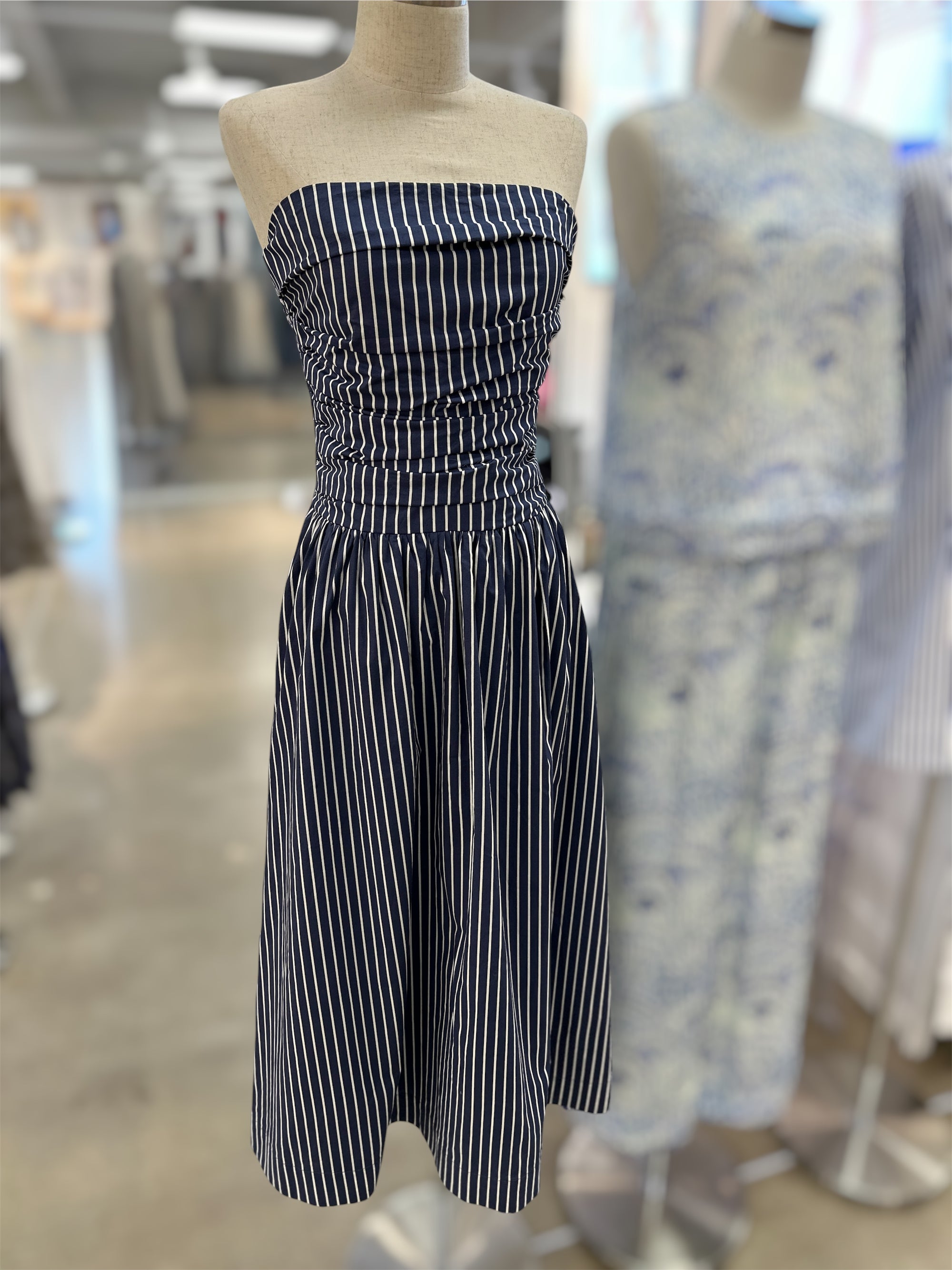 Strapless Midi Dress