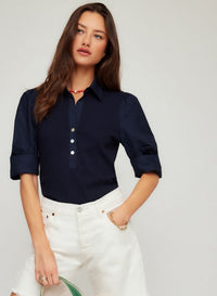 Camden Contrast Henley Top