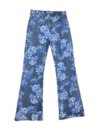PRINTED BLUE FLORAL CROP WIDE