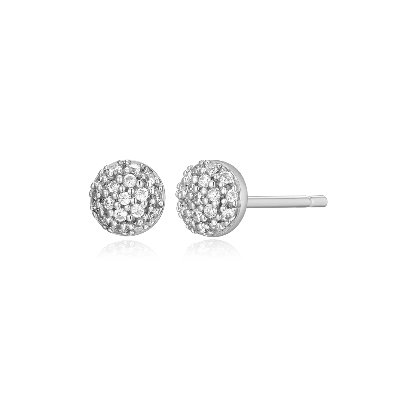 Diamond Cluster Stud Earrings