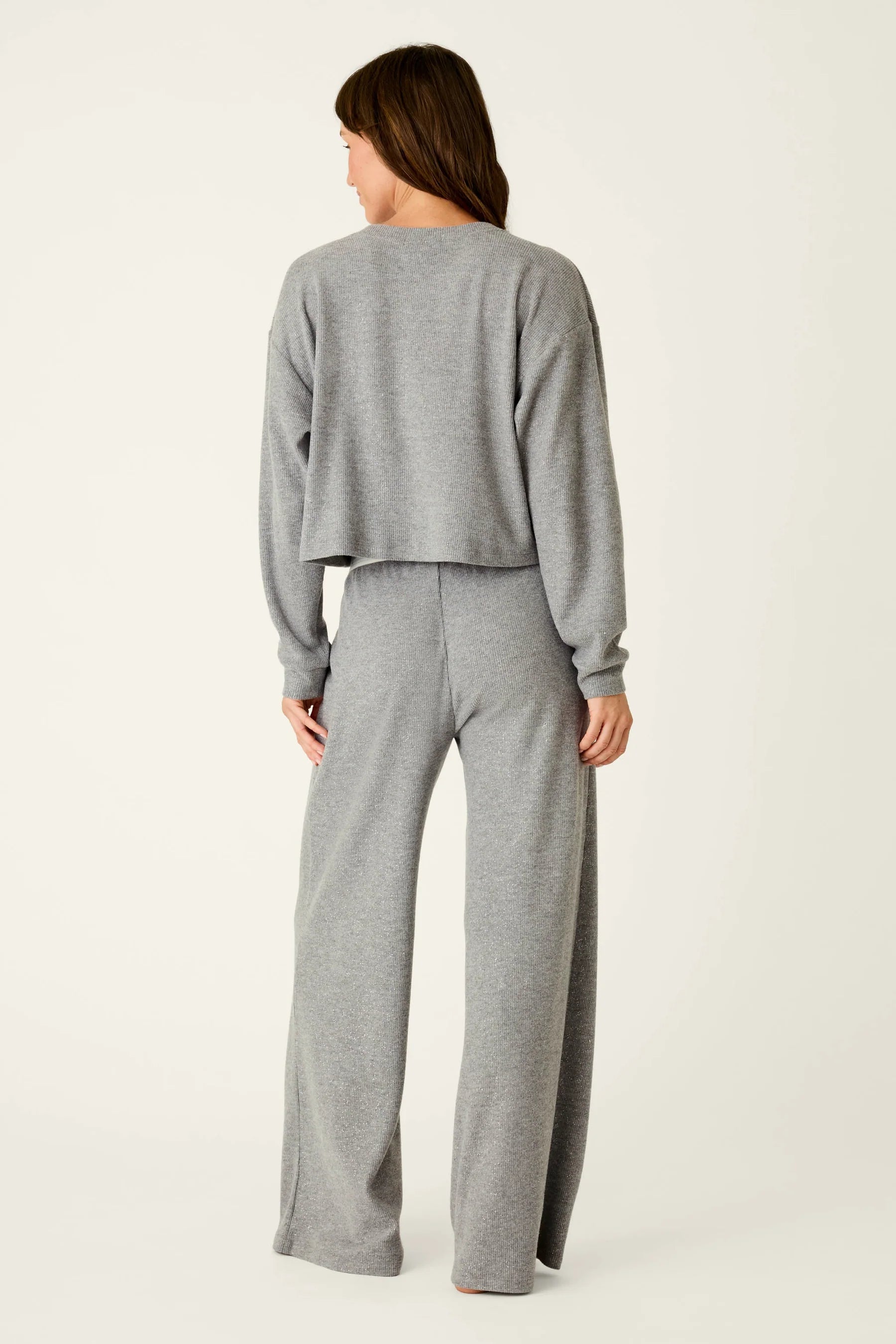 Grey Shimmer PJ Set