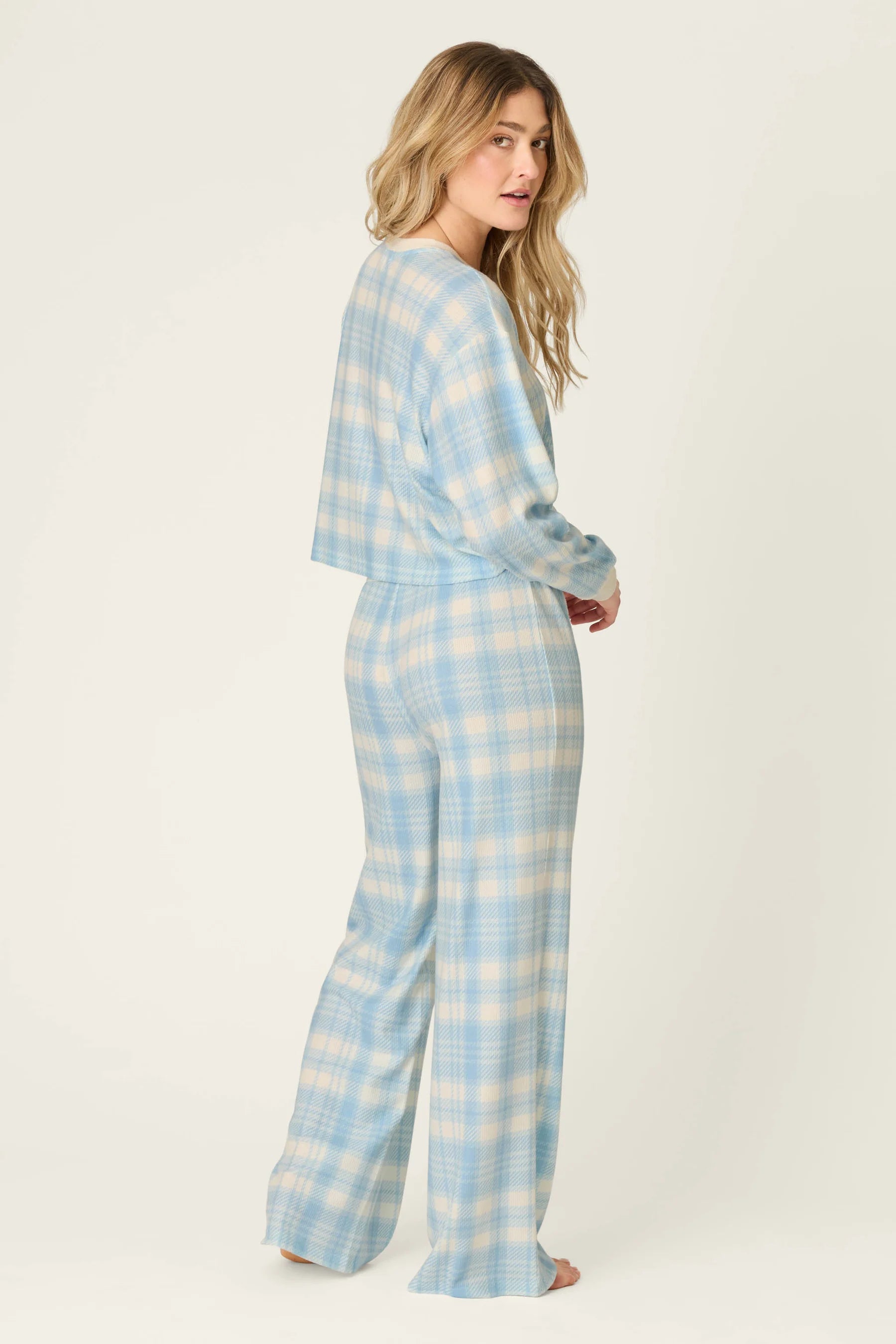 Skyride Plaid PJ Set
