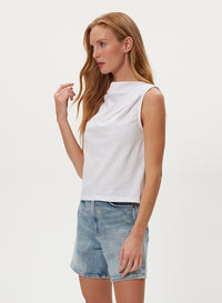 AMIRA ASYM PLEATED TOP