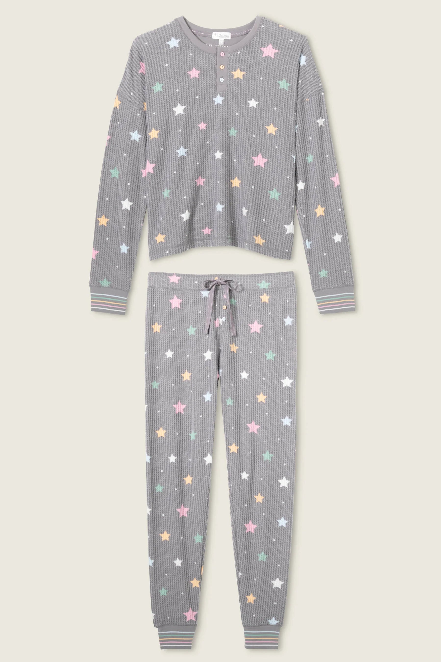 Charcoal Stars Ski Jammie Set