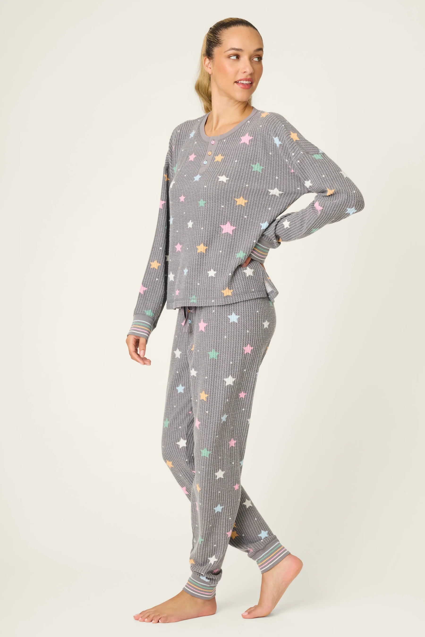 Charcoal Stars Ski Jammie Set
