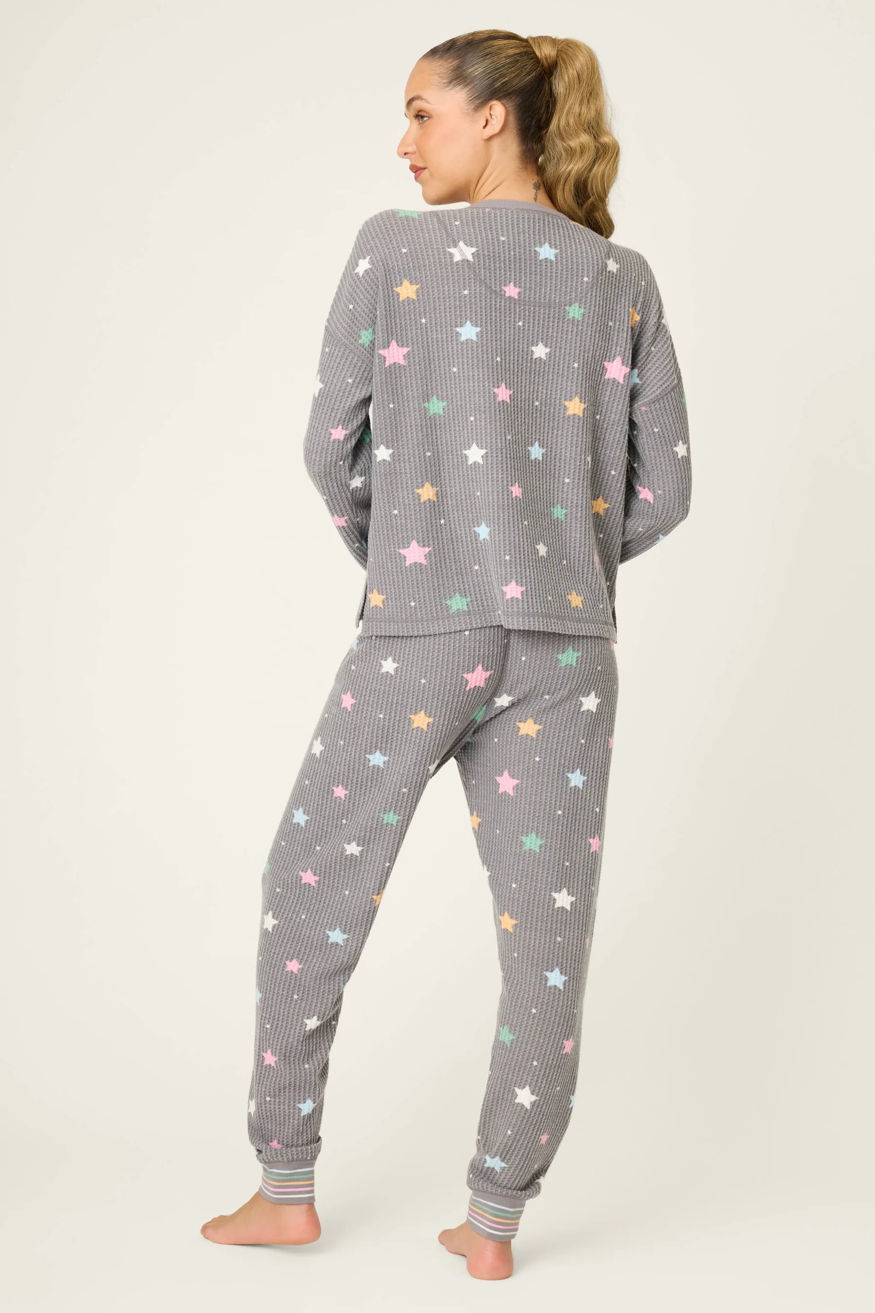 Charcoal Stars Ski Jammie Set