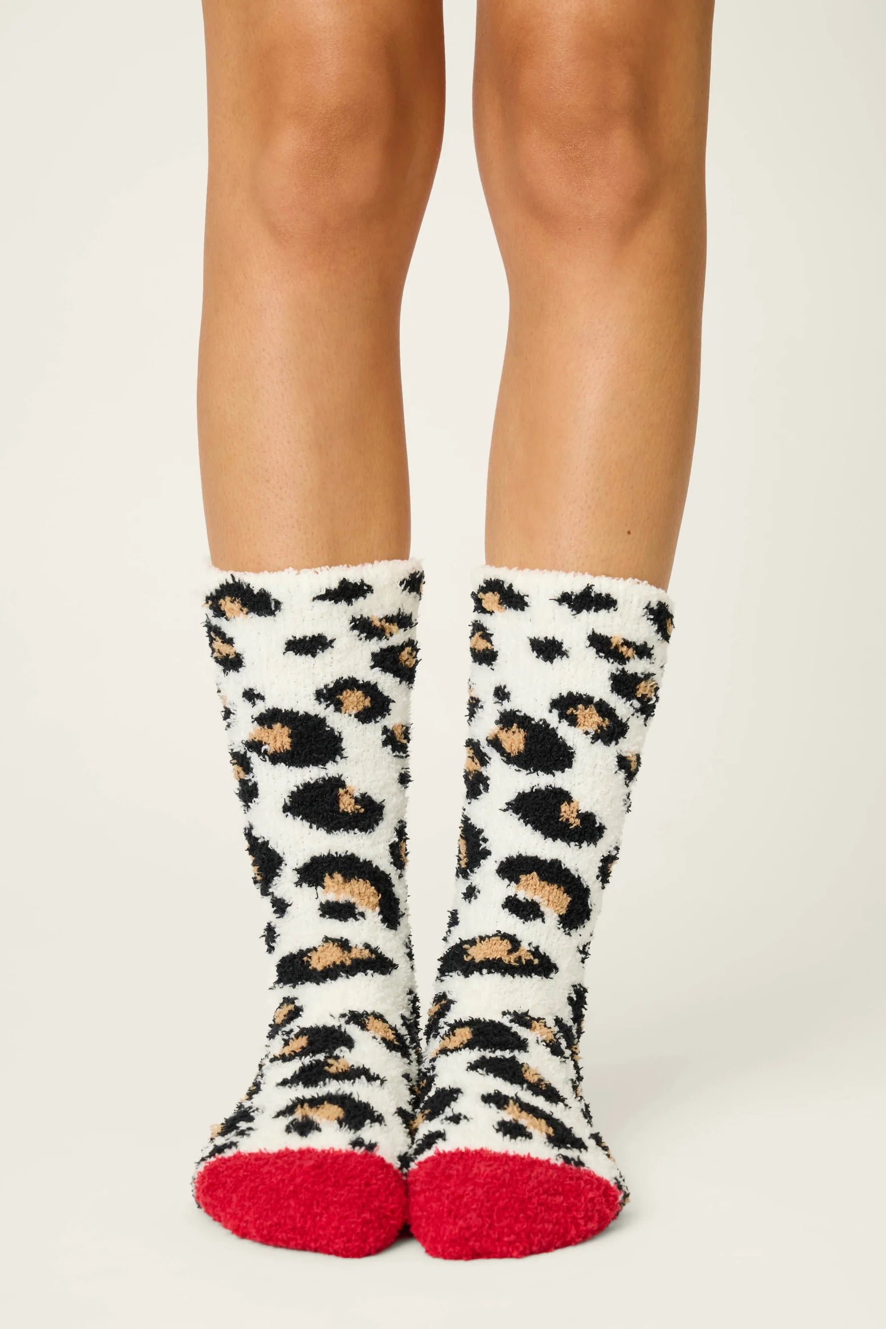 Fuzzy Socks - Leopard