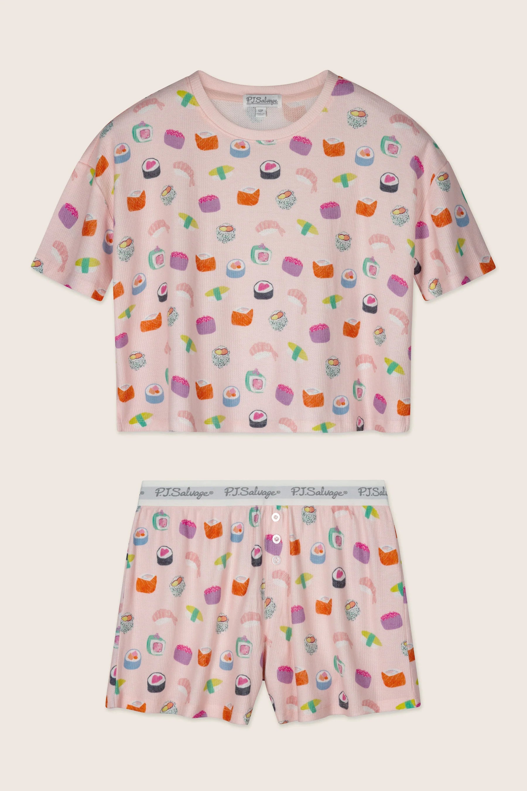 Rosewater Sushi Boyfriend Boxer PJ Set