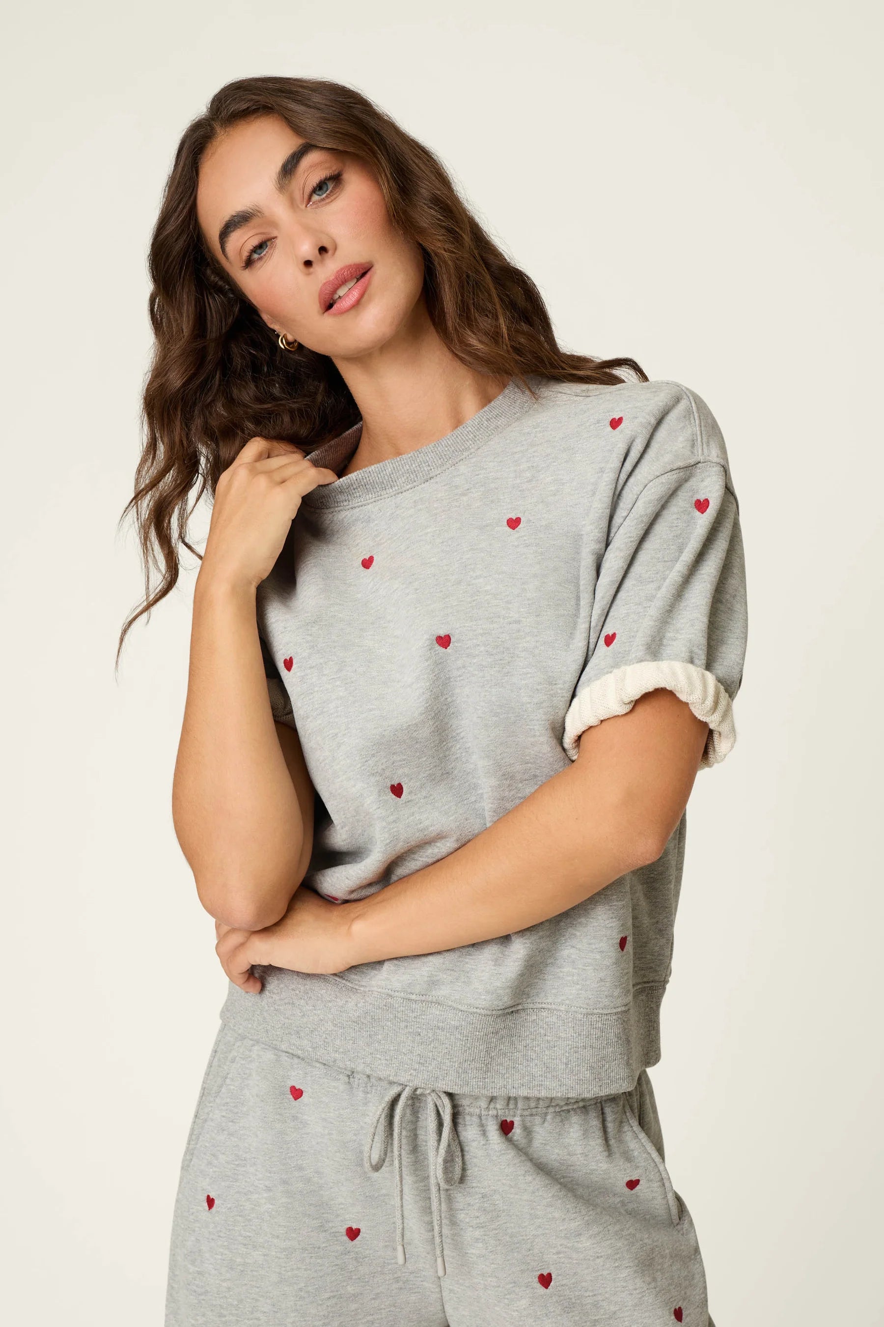 C'est La Vie Embroidered Lounge Set