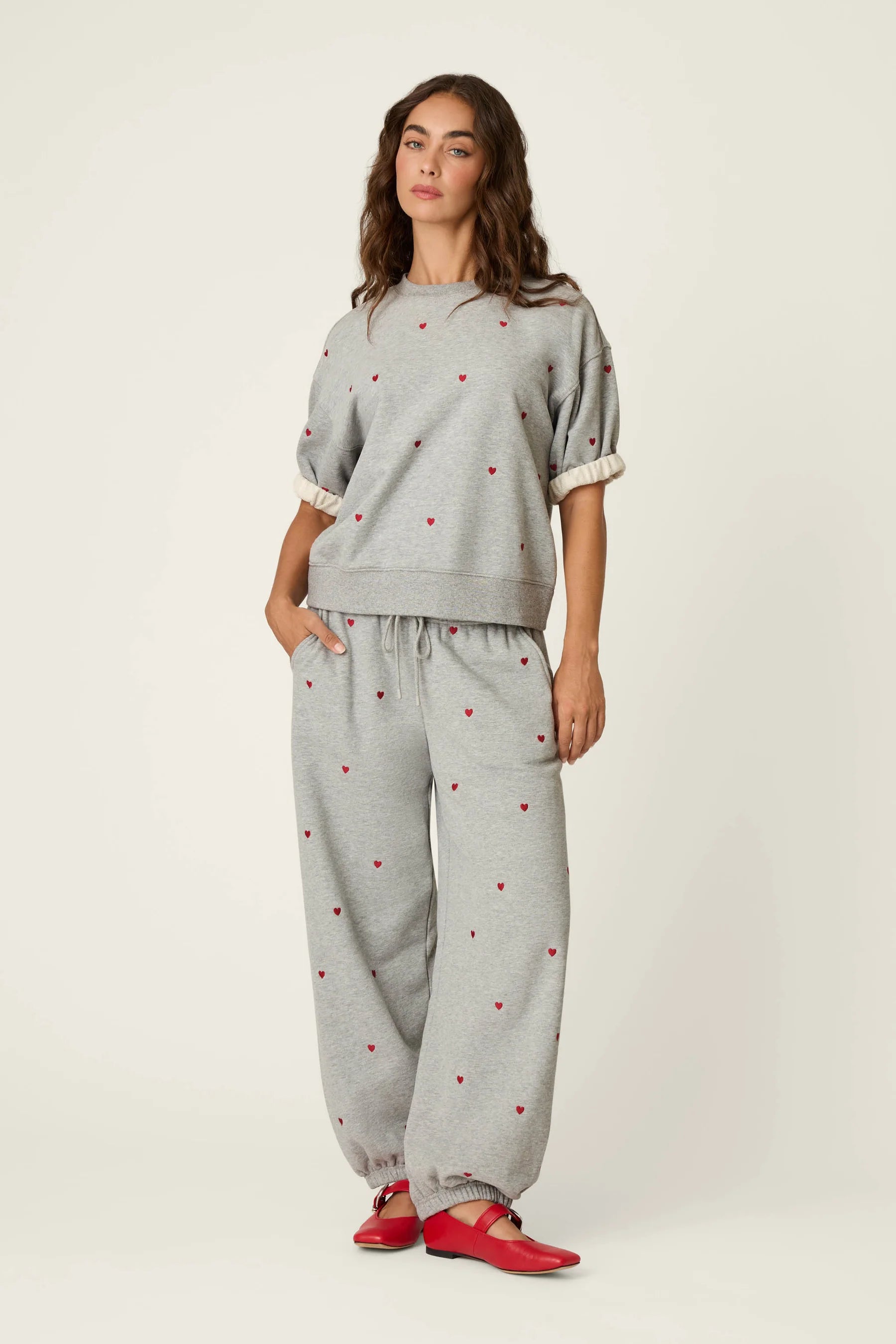 C'est La Vie Embroidered Lounge Set