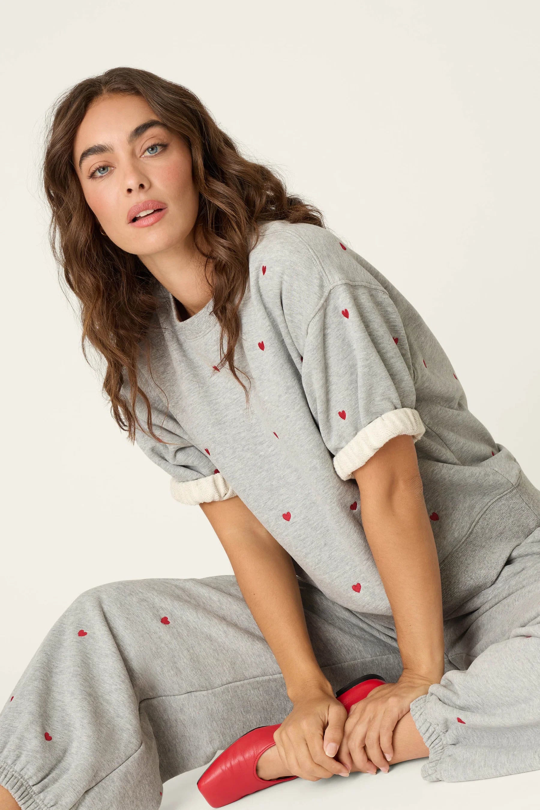 C'est La Vie Embroidered Lounge Set