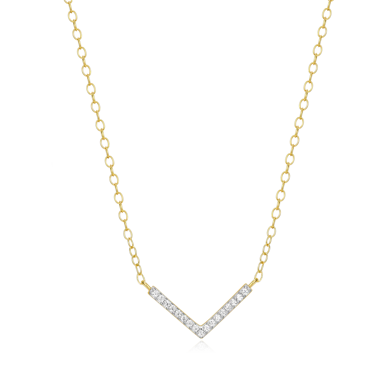 Diamond Chevron Necklace