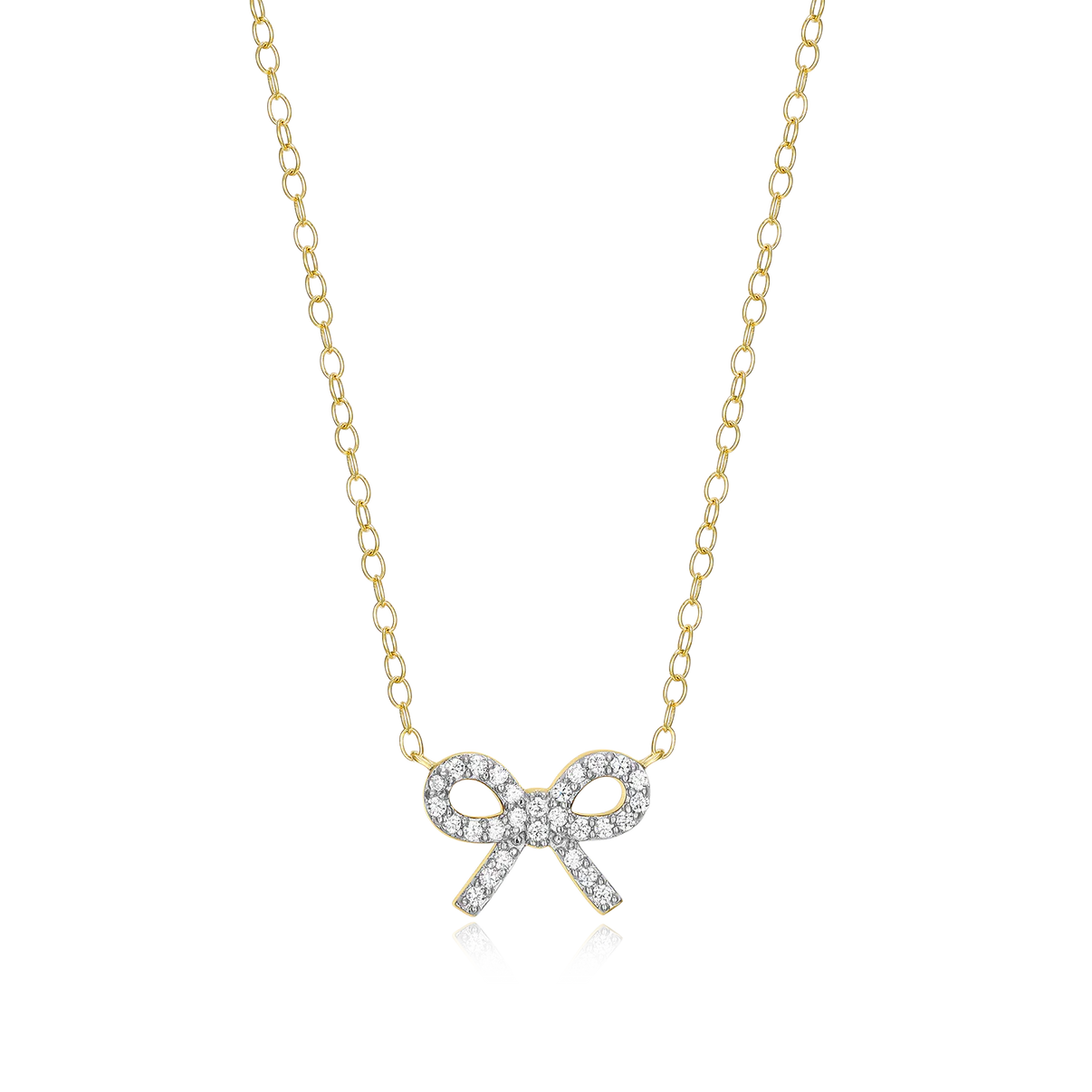 Diamond Ribbon Necklace