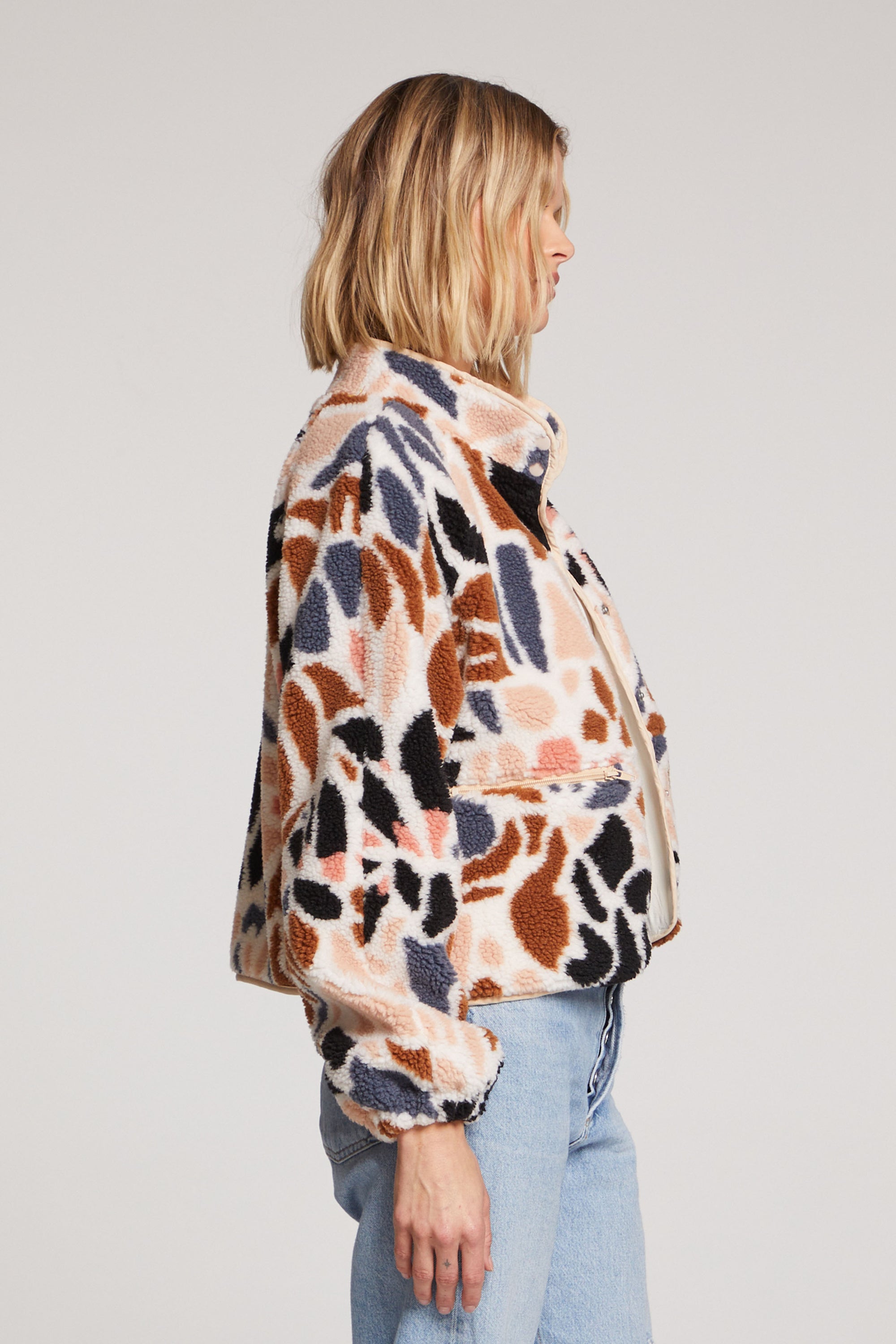 Shearling Printed Jacket