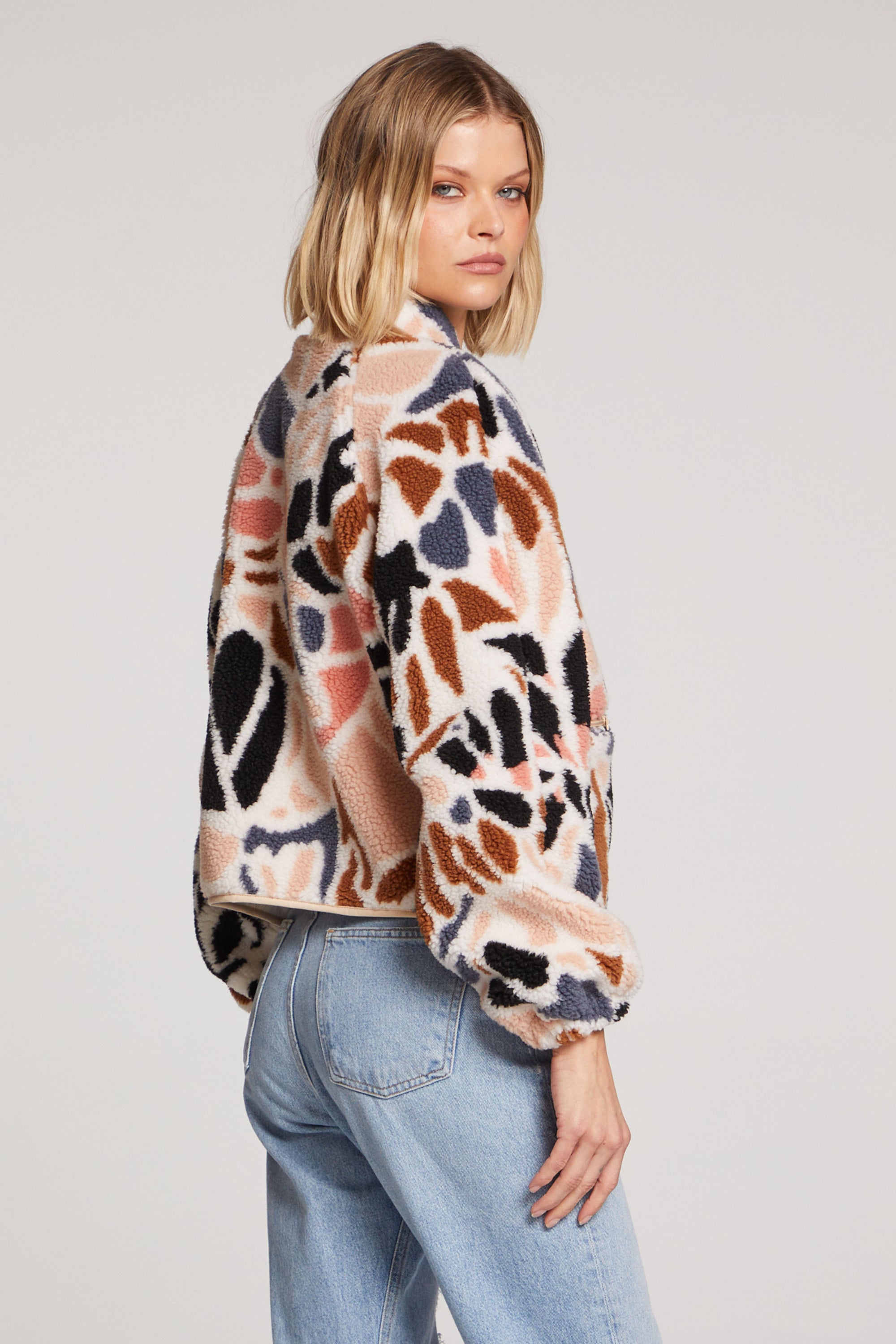 Shearling Printed Jacket