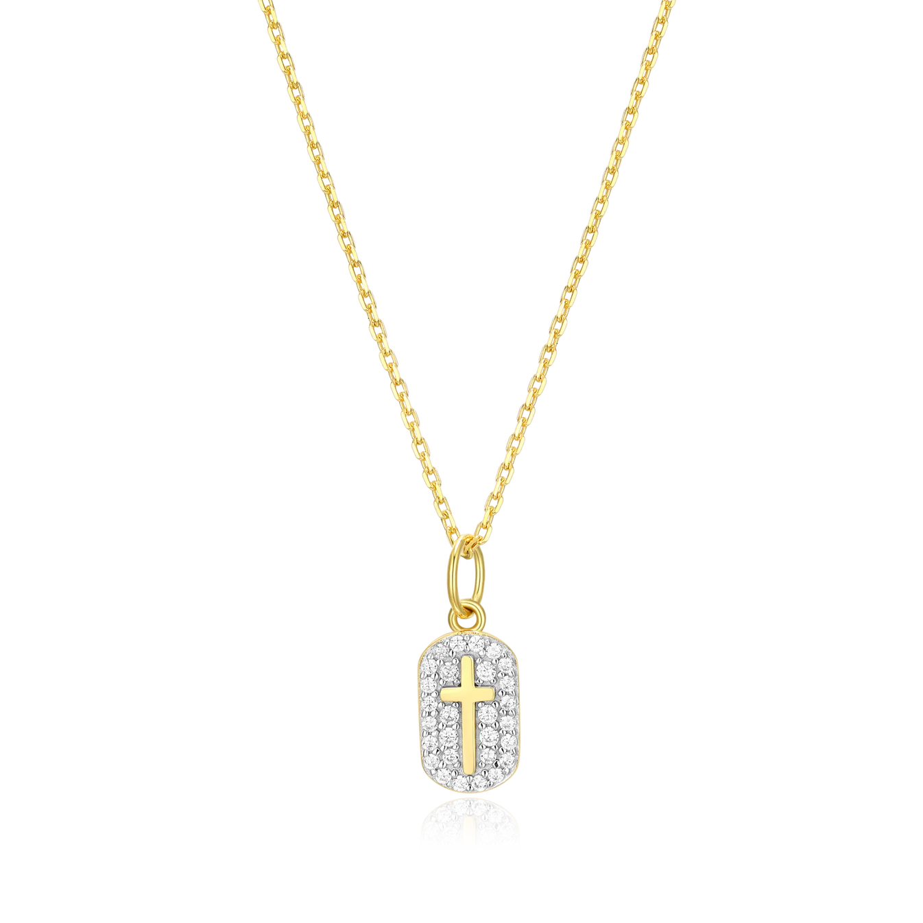 Diamond Cross Pendant Necklace