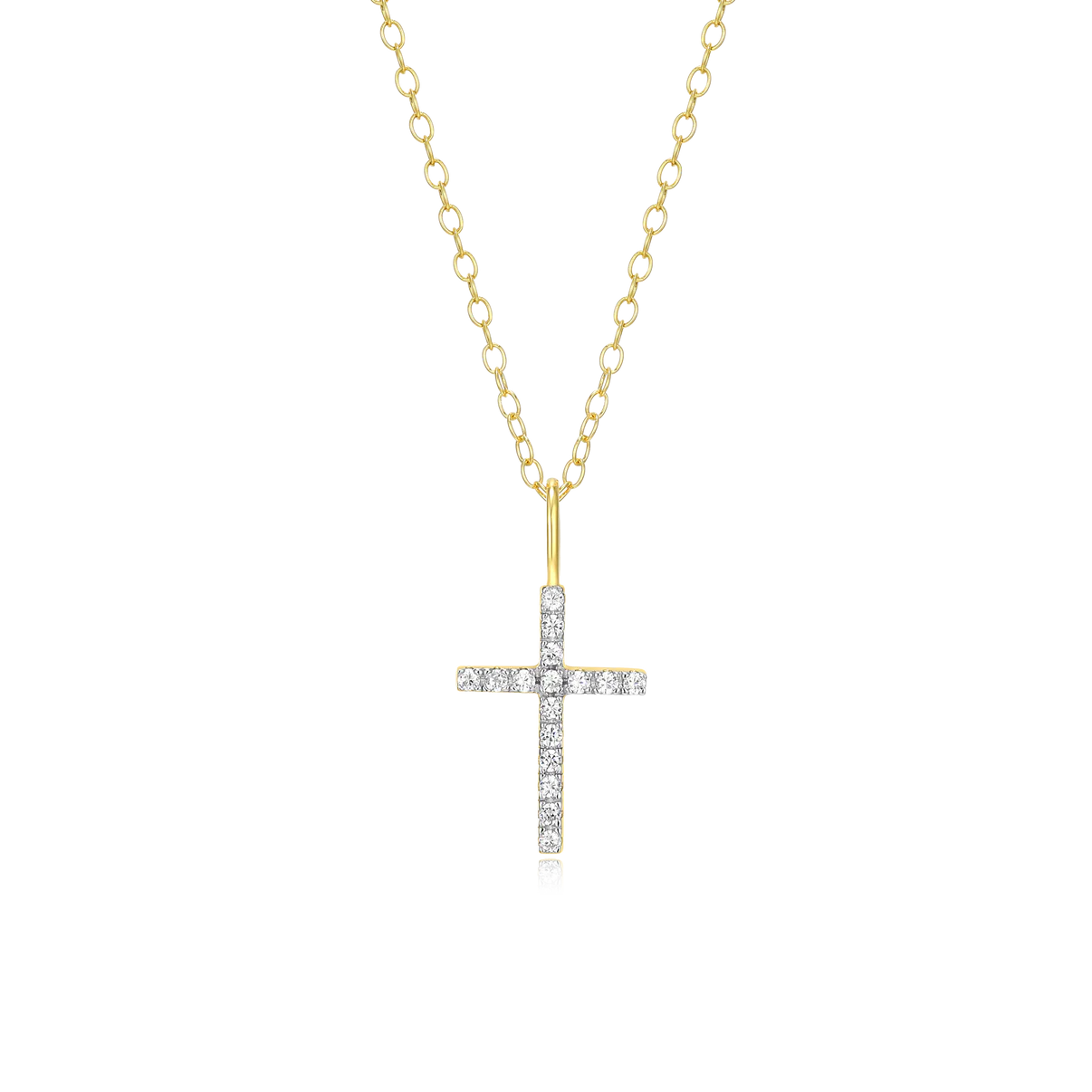Diamond Cross Pendant Necklace