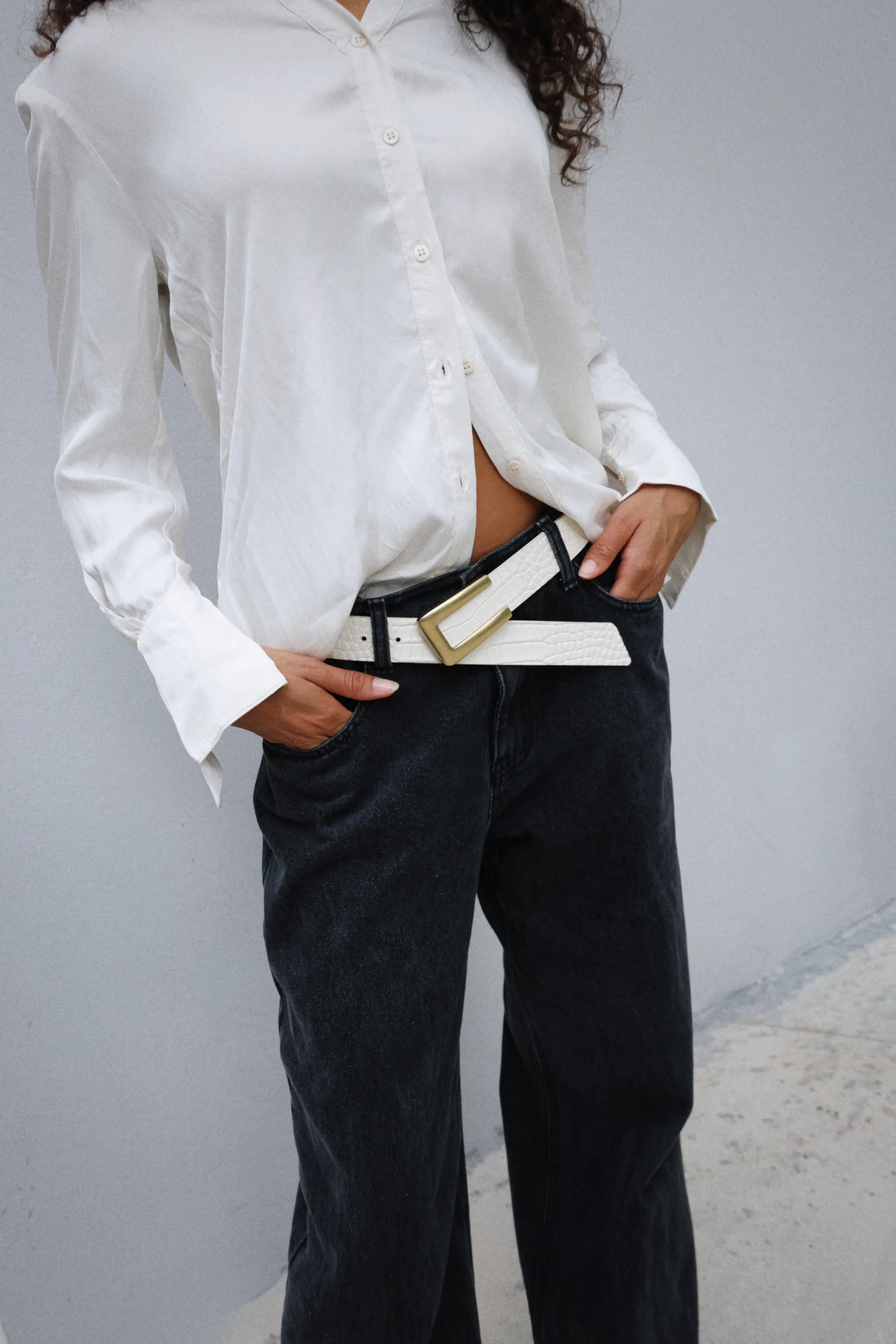 Livia Croc Belt