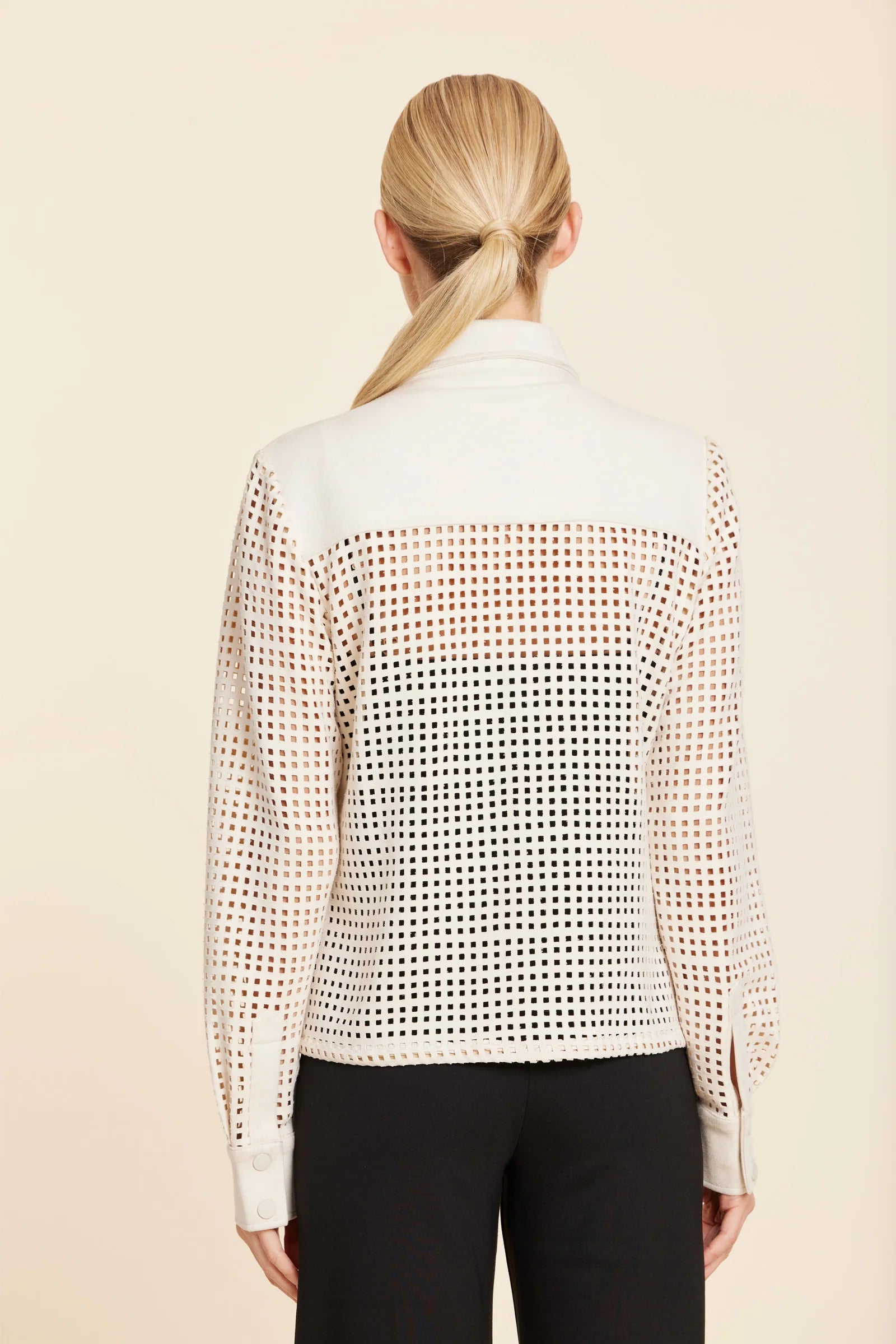Laser Cut Suede Shacket