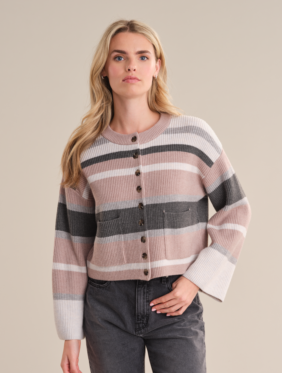 Crew Stripe Cardi