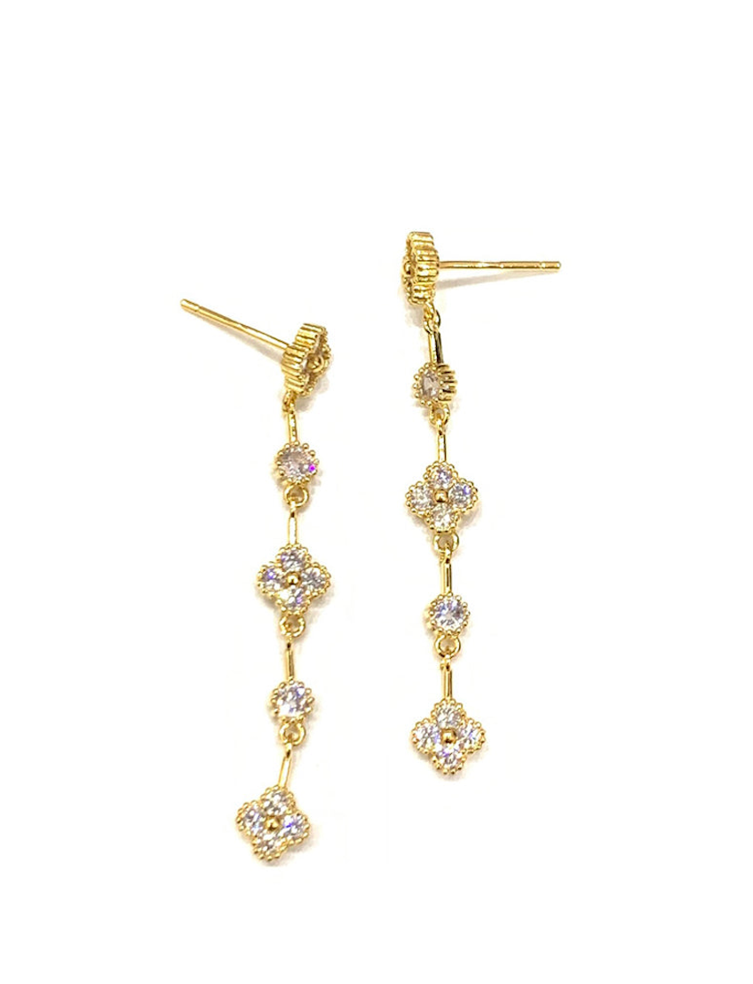 Mini Clover Drop Earrings