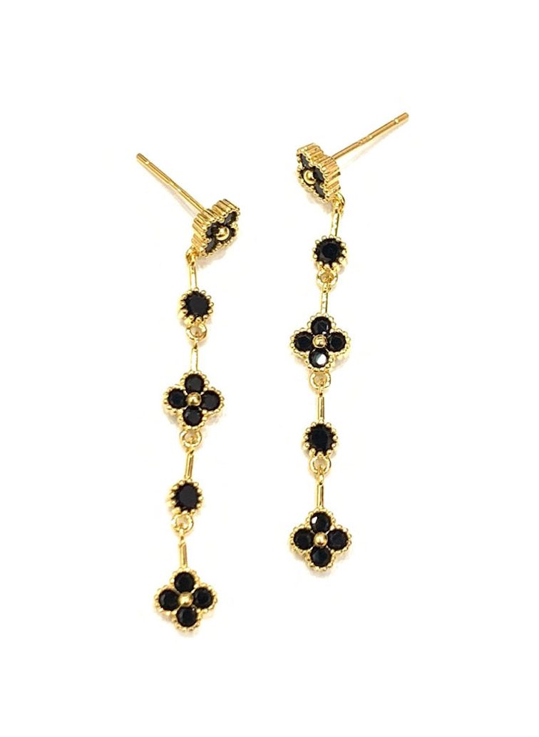 Mini Clover Drop Earrings