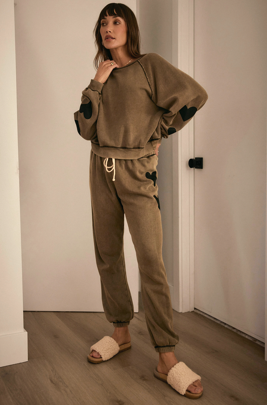 Olive Heart Lounge Set