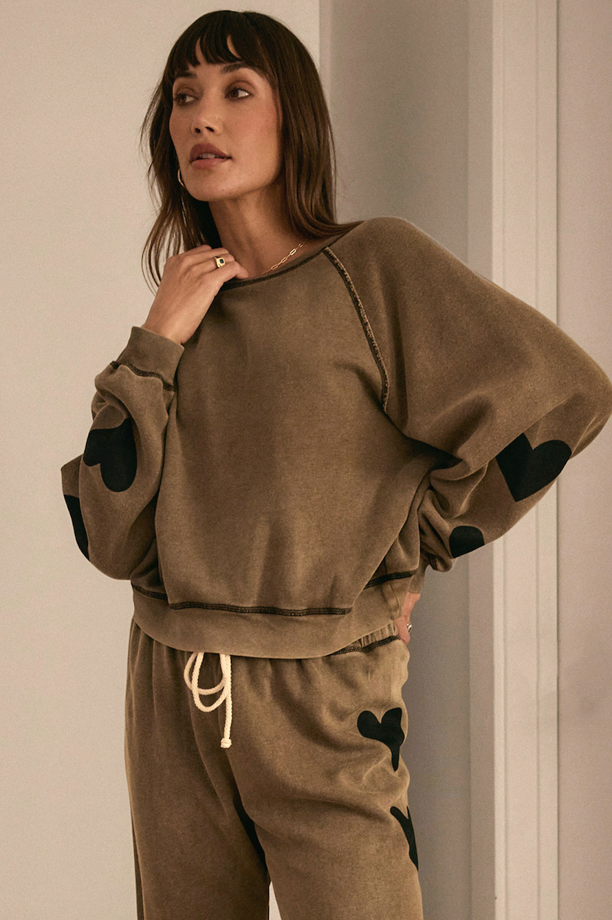 Olive Heart Lounge Set