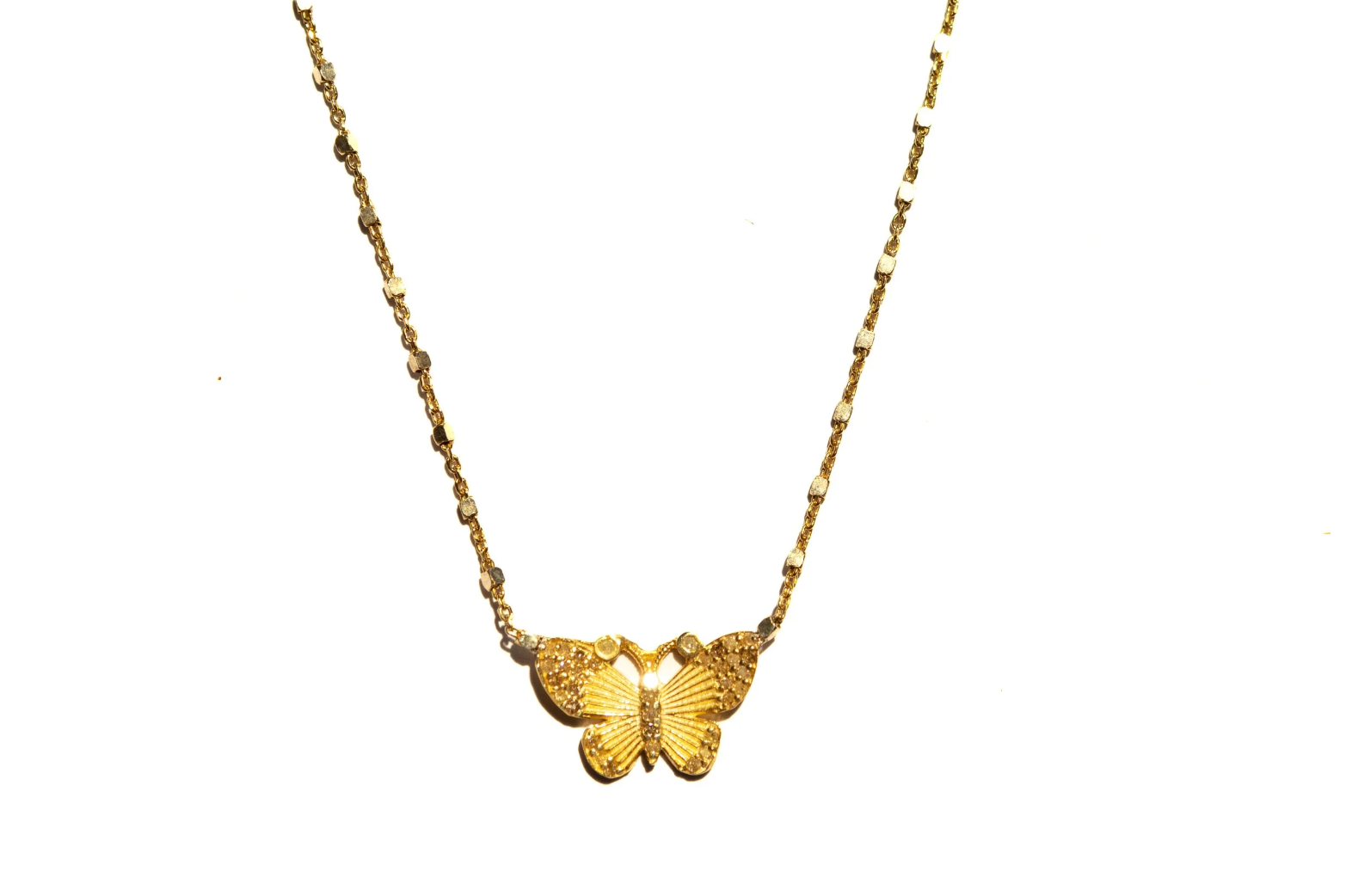 Diamond Butterfly Necklace