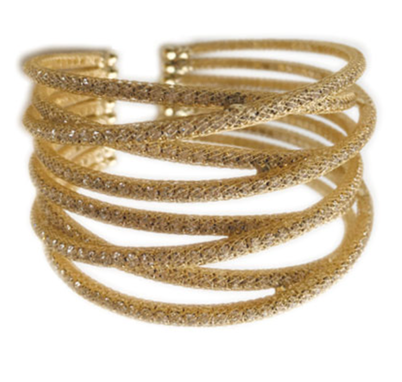 Crystal Mesh XL Cuff