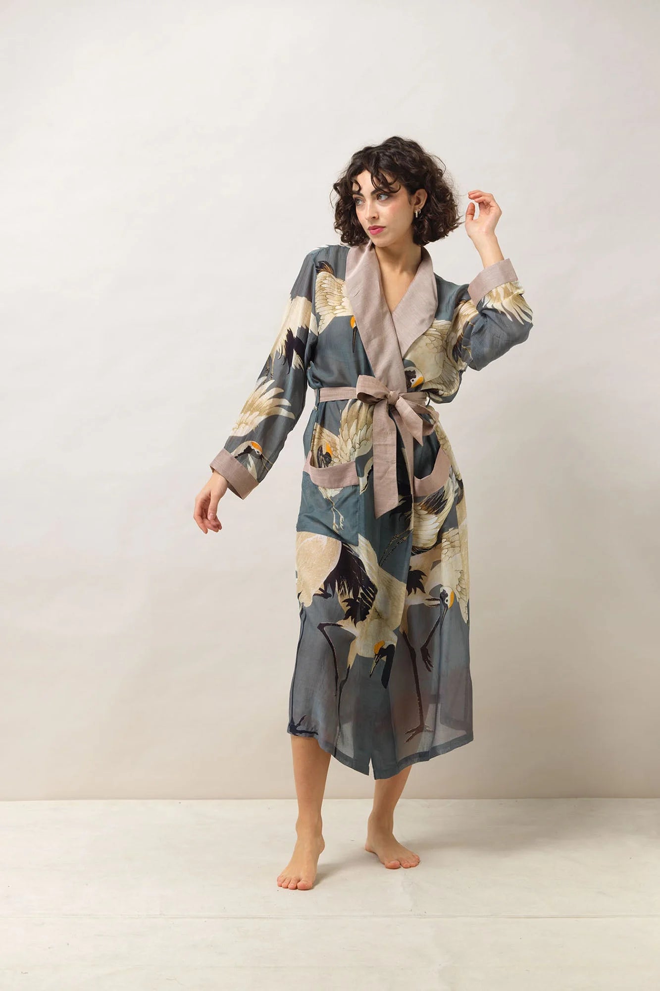 Slate Stork Robe