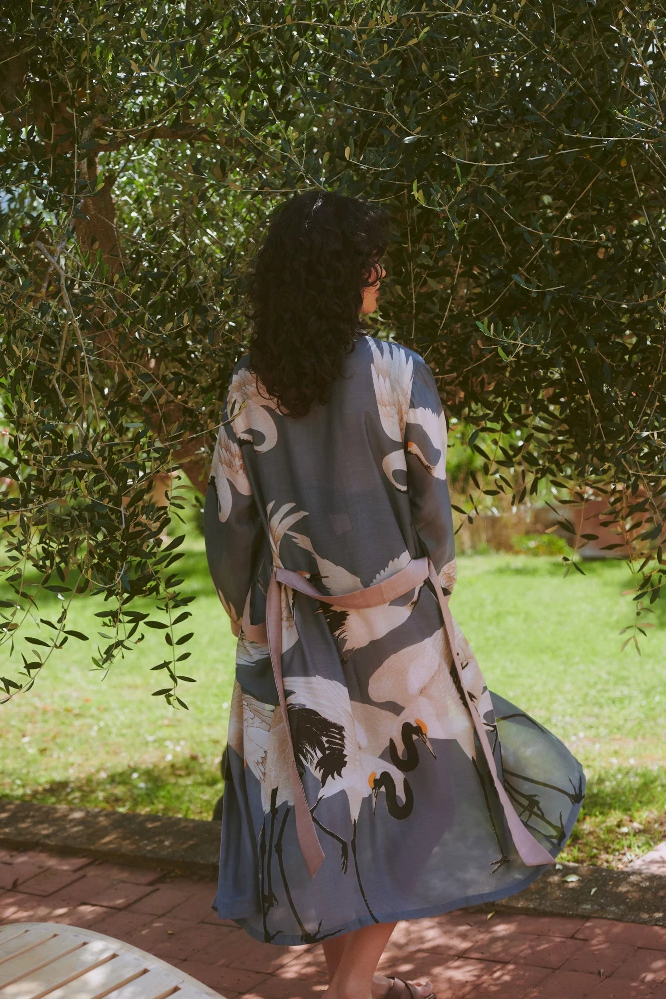 Slate Stork Robe