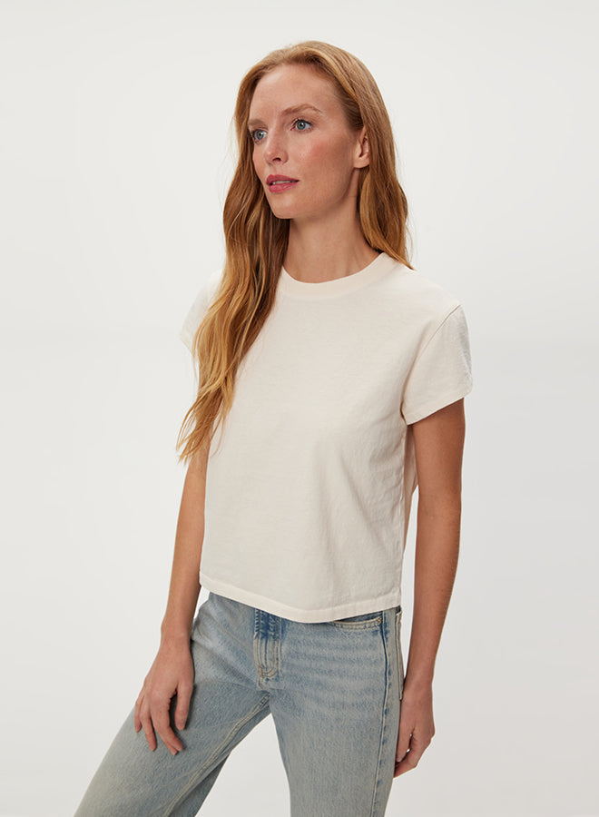 SOLENE BOXY HIGH CREW TEE