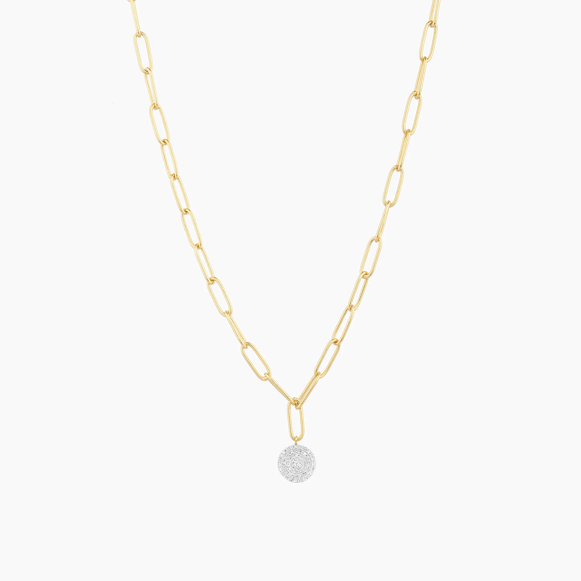 Right Round Diamond Pendant Necklace